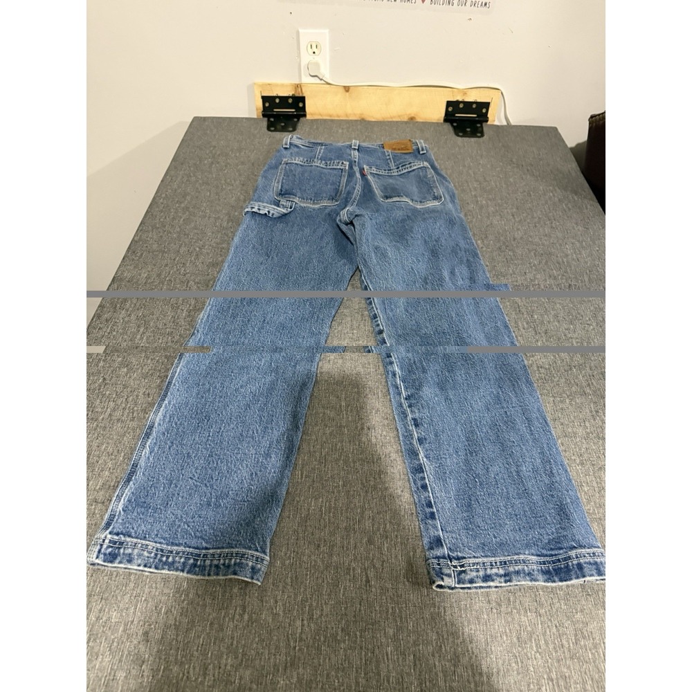 Levi's Premium Ribcage Straight Cargo Style Jeans Sz 26 - Picture 13 of 13